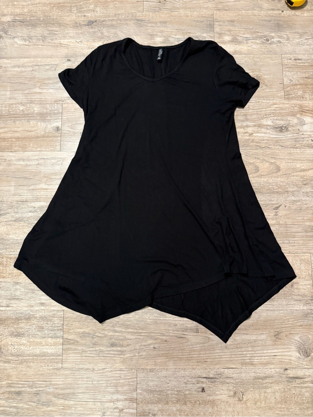 Black Short Sleeve Women's Tunic Top/ Dress